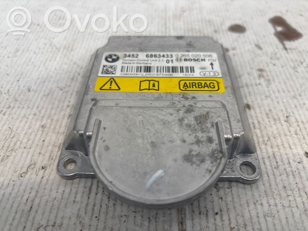 BMW 3 F30 F35 F31 Unidad de control/módulo del Airbag 