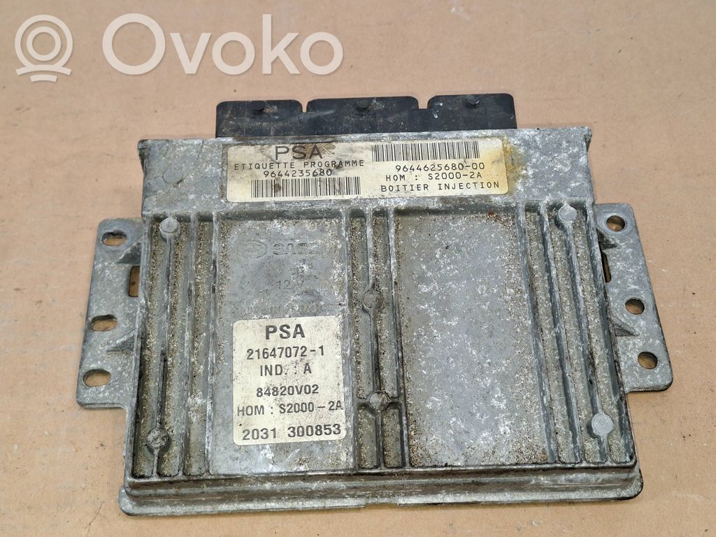 Peugeot 206 Engine control unit/module 