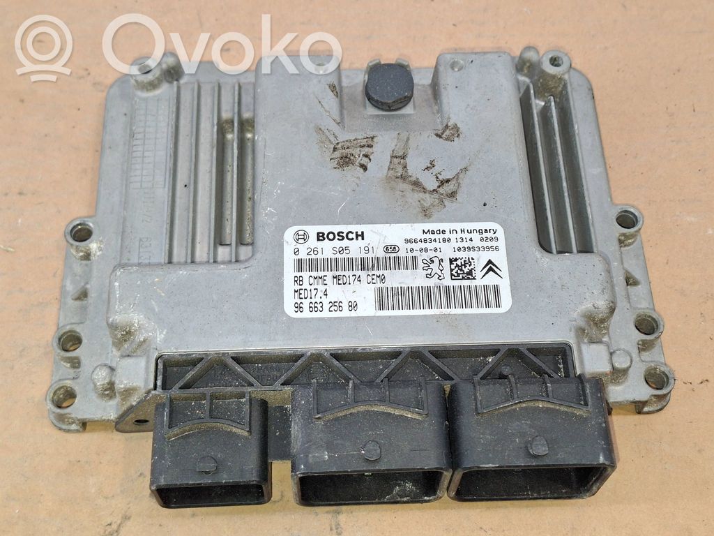 Engine control unit/module   0261S05191,9666325680,9664834180