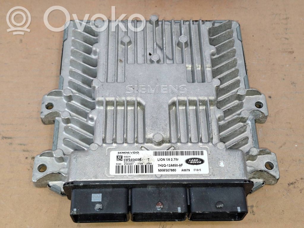 Engine control unit/module   5WS40405ET,NNW507860,7H2Q12A650AF