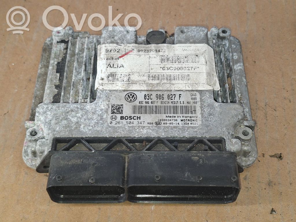 Unidad de control/módulo del motor   03C906027F,0261S04347
