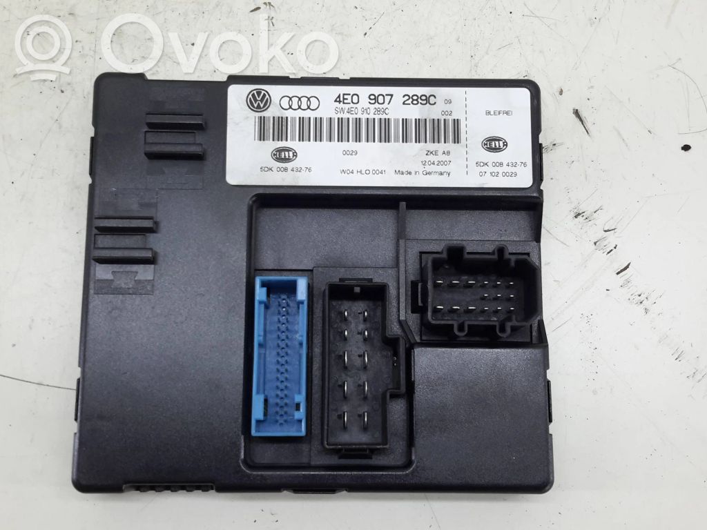 Comfort/convenience module   4E0907289C,4E0910289C
