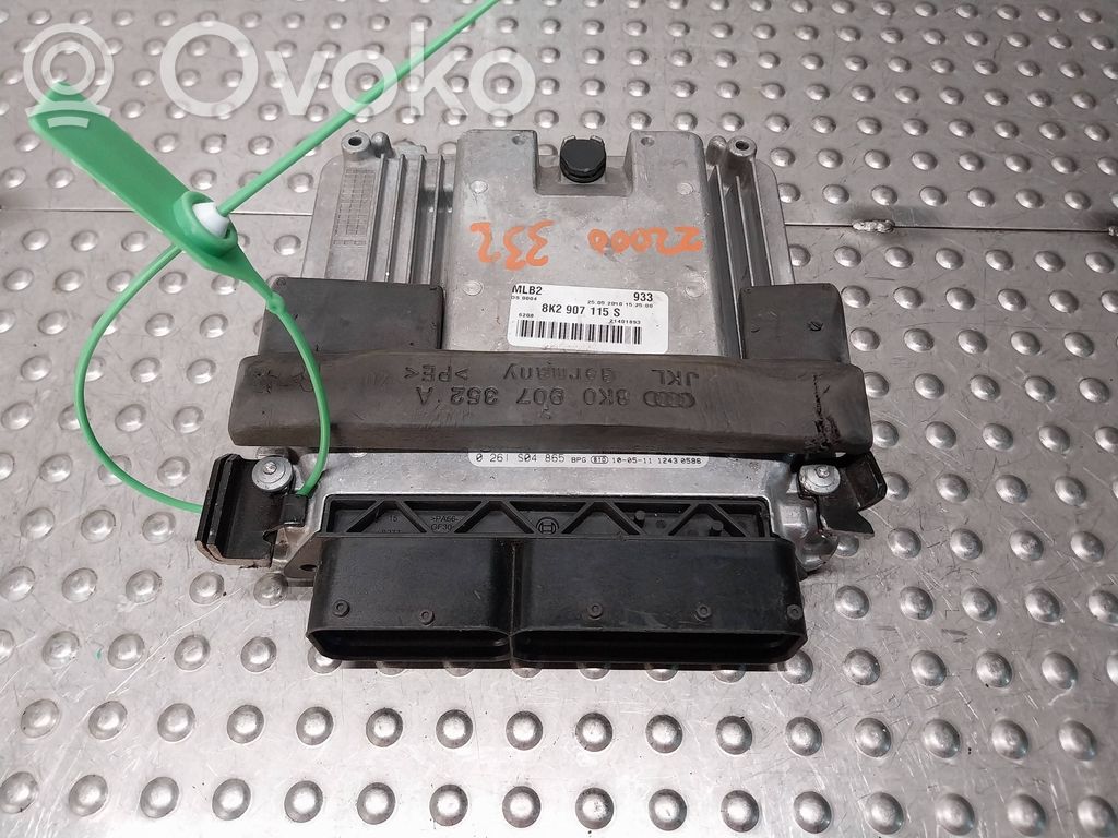 Engine control unit/module ECU   8K2907115S,0261S04865