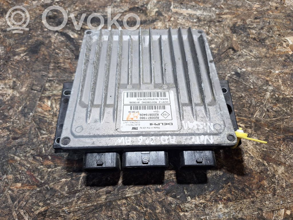 Unité de commande, module ECU de moteur   8200911560,8200619409