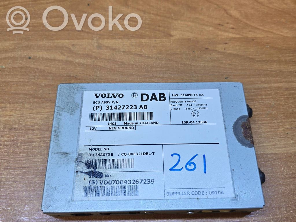 Volvo S60 Antenna control unit 