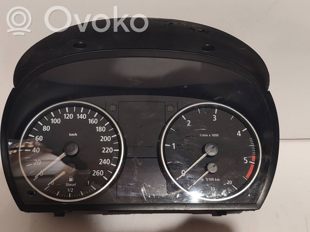 BMW 3 E90 E91 Spidometrs (instrumentu panelī) 