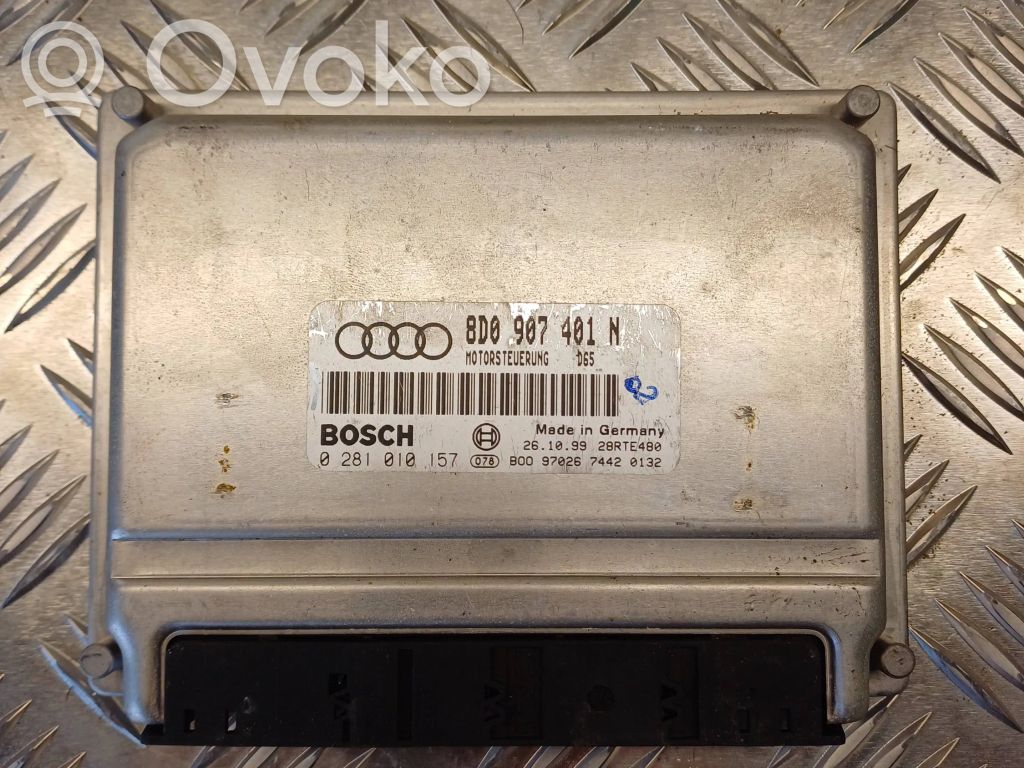 Engine control unit/module   0281010157,8D0907401N,28RTE480
