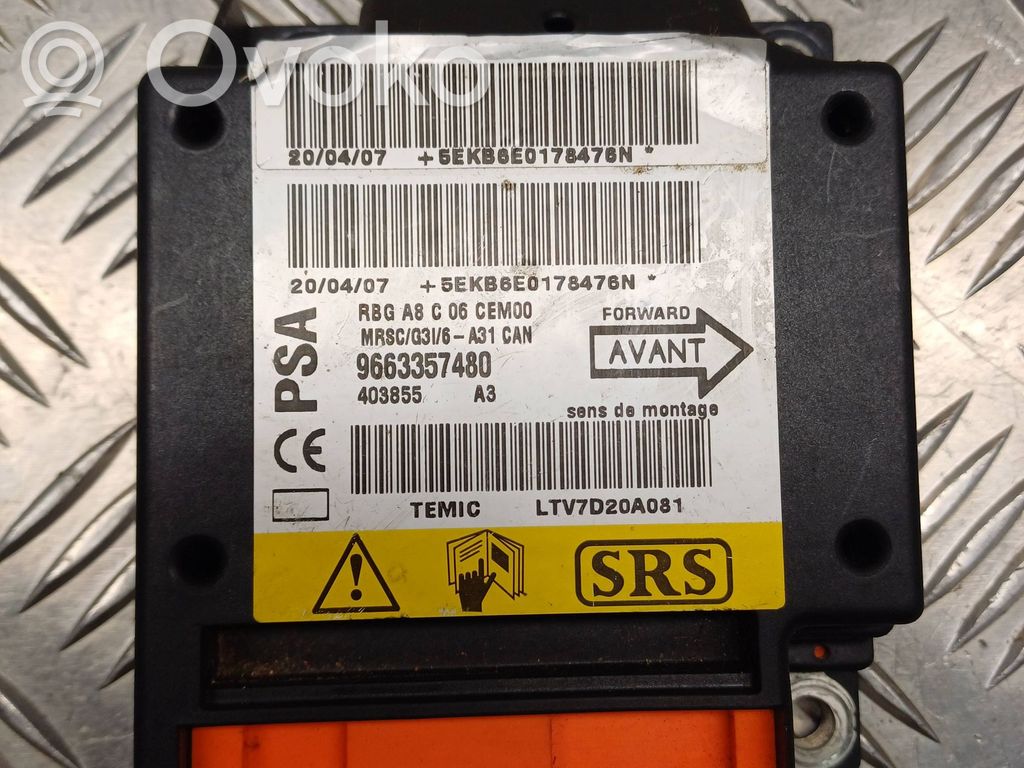 Citroen C3 Airbag control unit/module 