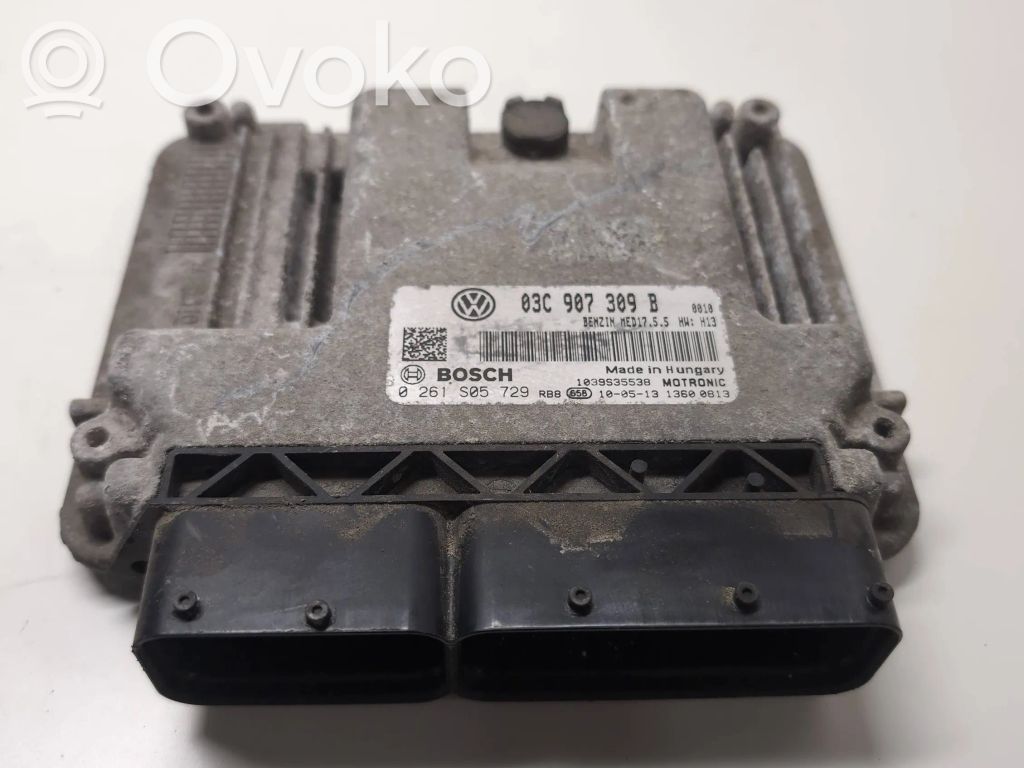 Engine control unit/module   03C907309B,1039S35538,0261S05729