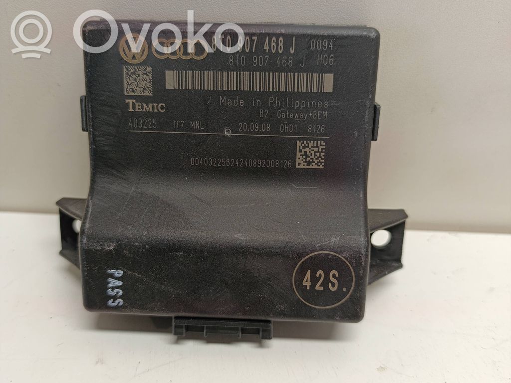 Audi A4 S4 B8 8K Módulo de control Gateway 