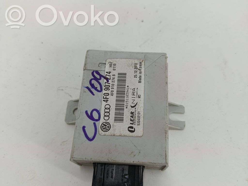 Audi A6 S6 C6 4F Sterownik / Moduł kontroli ciśnienia w oponach 