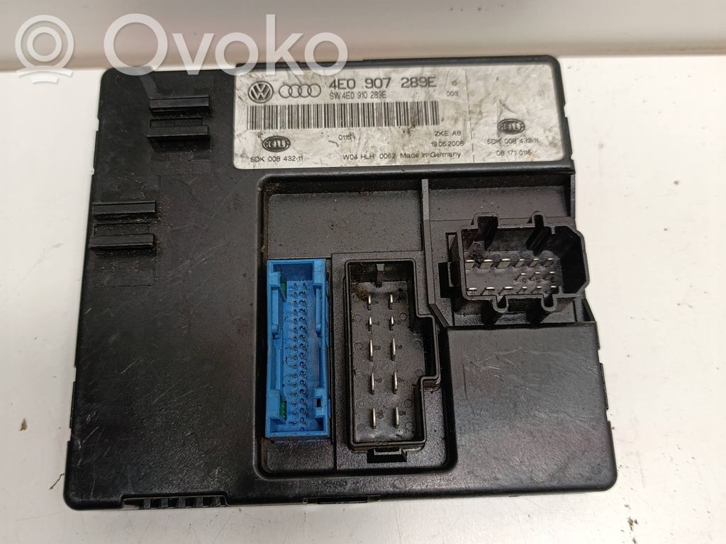 Audi A8 S8 D3 4E Mukavuusmoduuli 