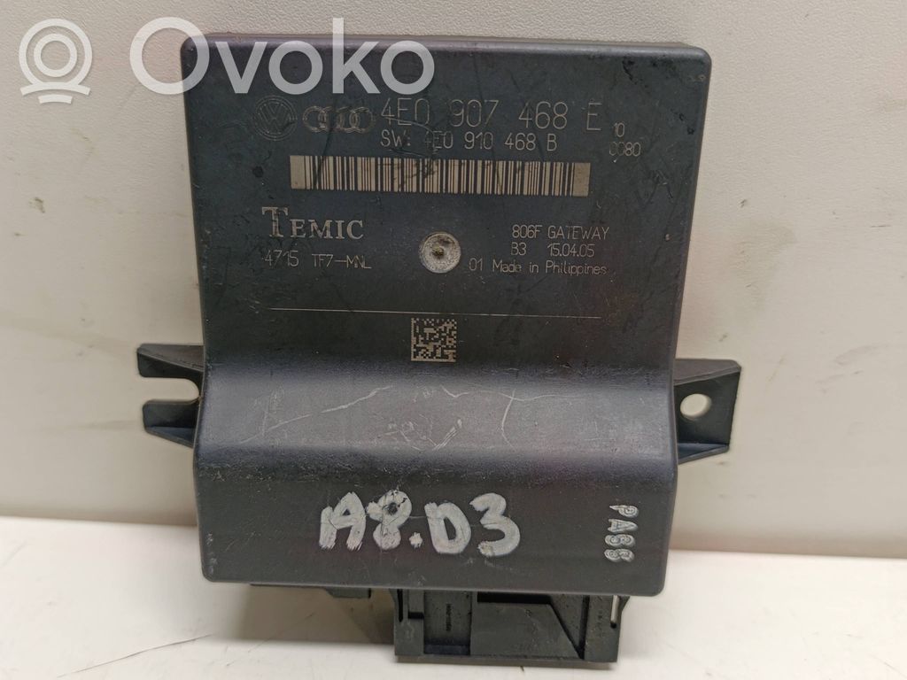 Gateway-Steuermodul   4E0907468E,4E0910468B,4715TF7MNL