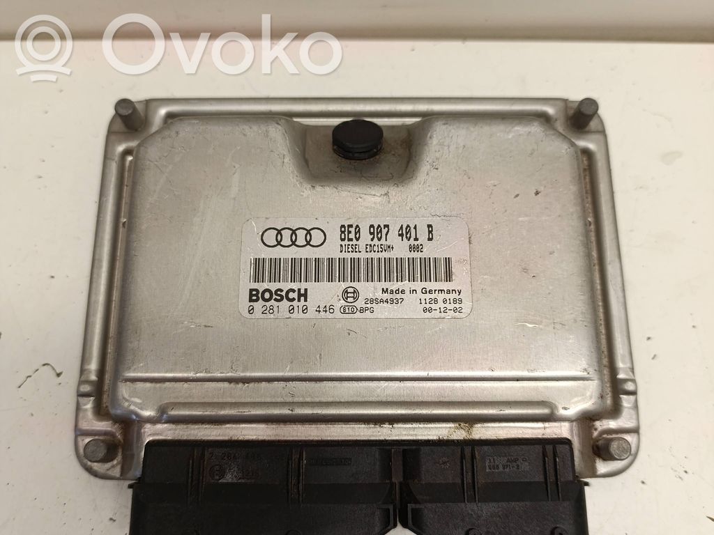Engine control unit/module   8E0907401B,28SA4937,0281010446