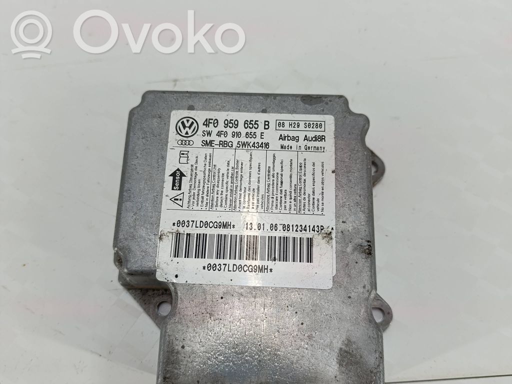 Sterownik / Moduł Airbag   4F0959655B,0037LD0CG9MH,08H29S0280,4F0910655E,5WK43416