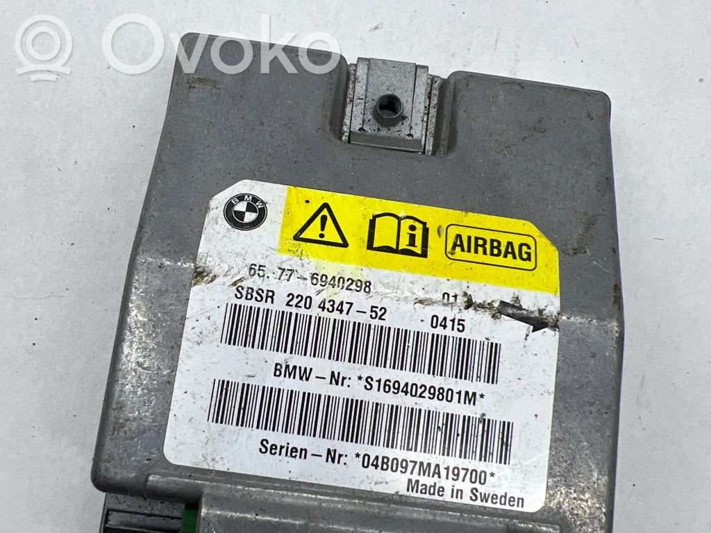 Module de contrôle airbag   6940298,220434752,S1694029801M,04B097MA19700