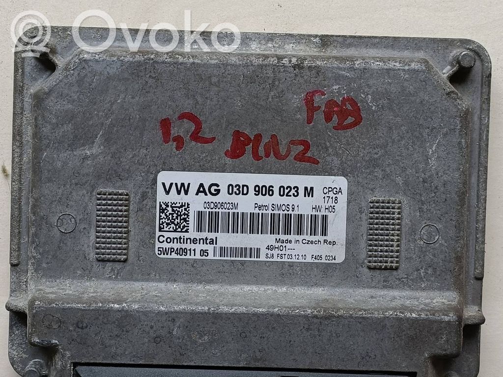 Skoda Fabia Mk2 (5J) Engine control unit/module 