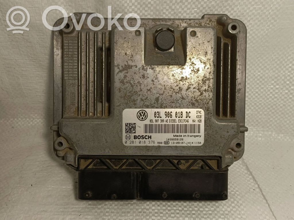 Unidad de control/módulo del motor   03L906018DC,03L907309AE,0281018376