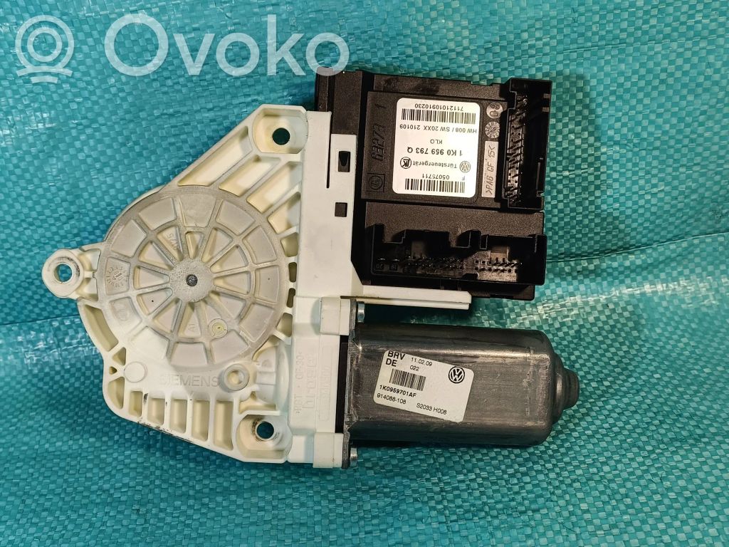 Volkswagen Golf VI Silnik regulatora szyby drzwi przednich 