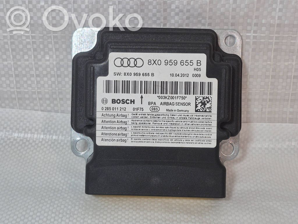 Unidad de control/módulo del Airbag   8X0959655B,003KZ001F750