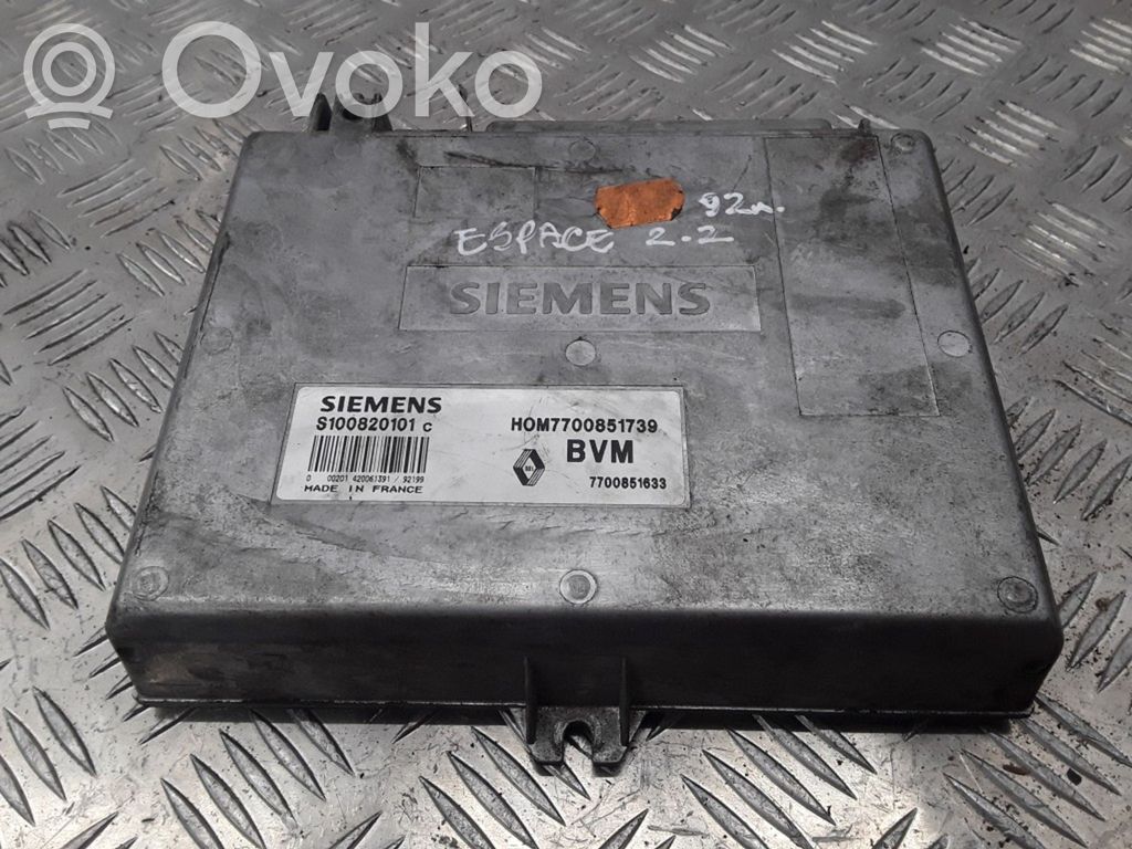 Engine control unit/module   S100820101,HOM7700851739