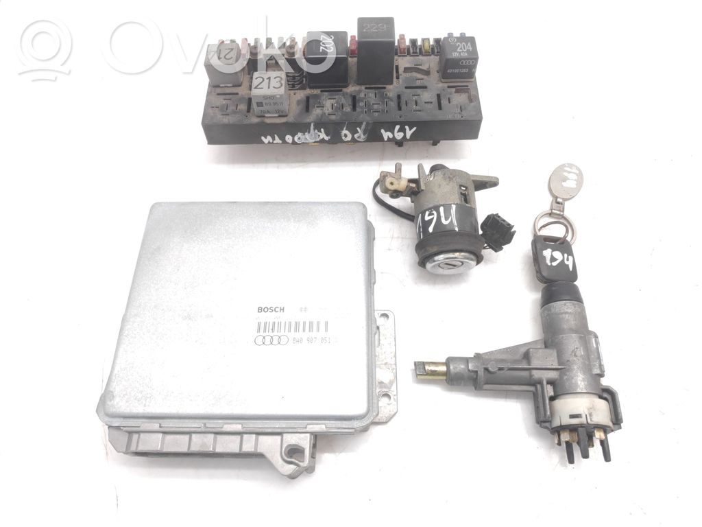 Audi 80 90 S2 B4 Engine ECU kit and lock set 