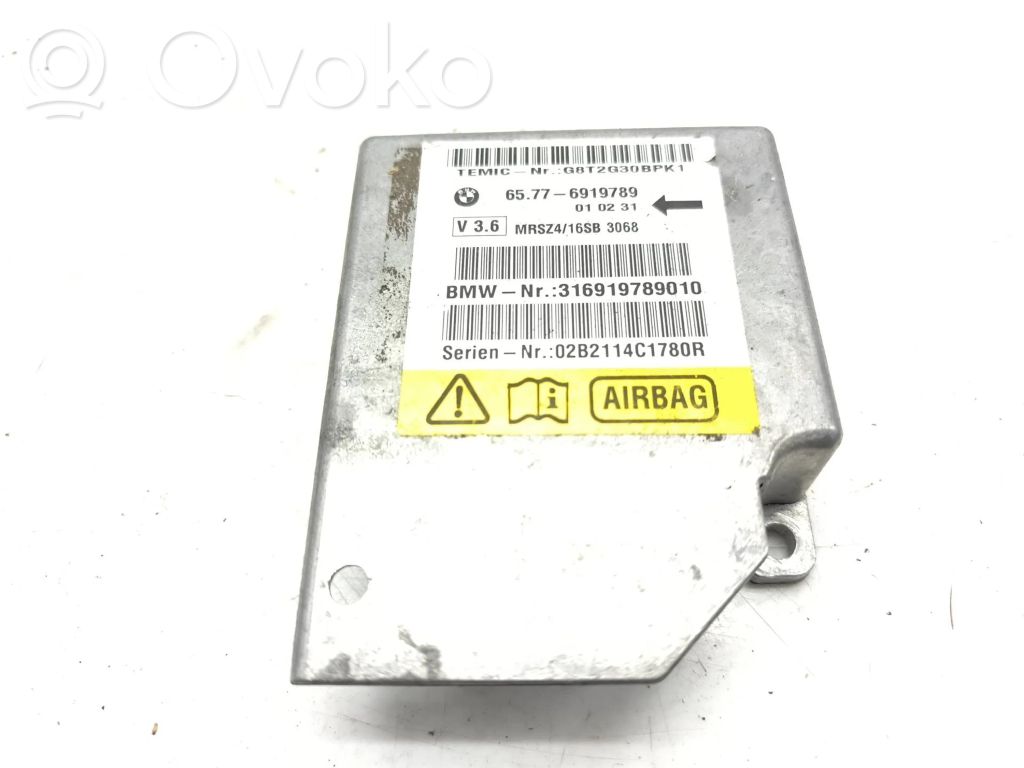 Airbag control unit/module   6919789,316919789010,65776919789