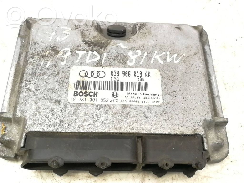 Engine control unit/module   038906018AK,28SA3735,0281001852