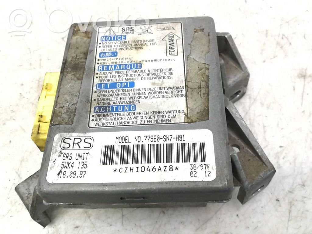Honda Accord Airbag control unit/module 