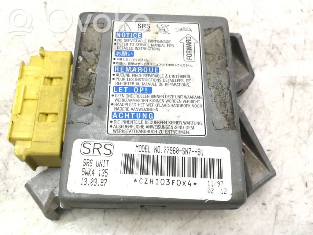 Honda Accord Airbag control unit/module 