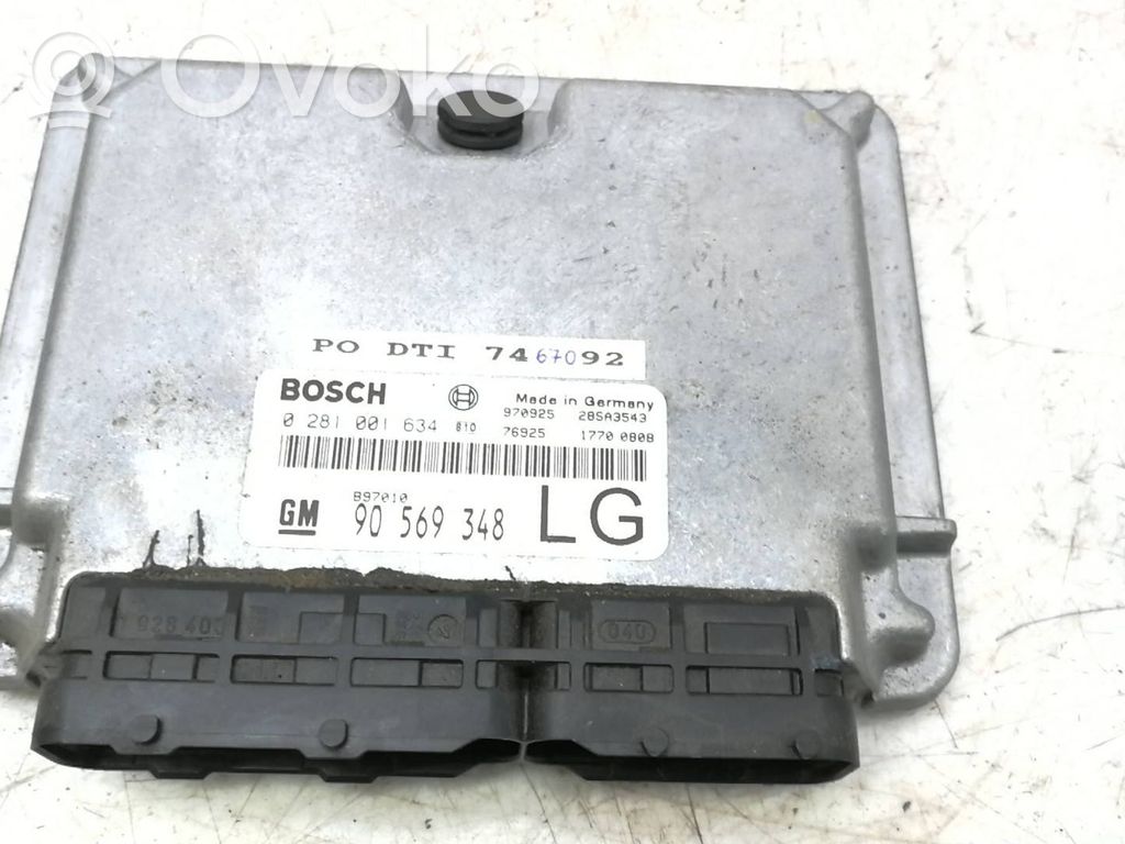 Engine control unit/module   90569348,28SA3543,746092,0281001634