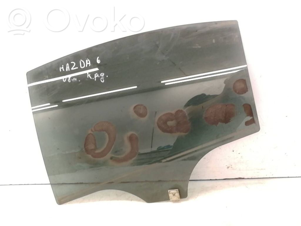 Mazda 6 Rear door window glass 