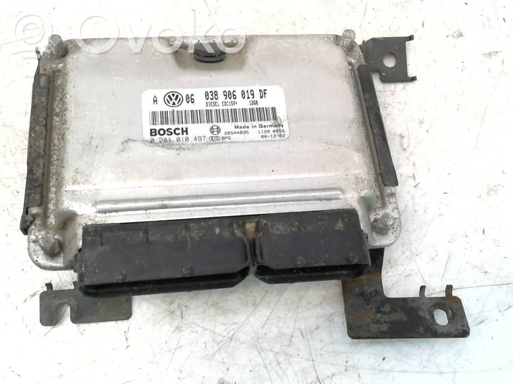 Engine control unit/module   038906019DF,28SA4835,0281010497,0281010
