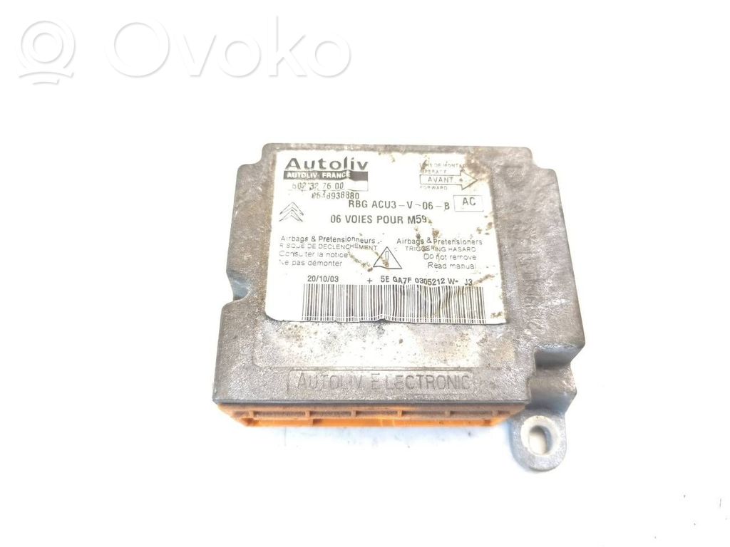 Citroen Berlingo Airbag control unit/module 