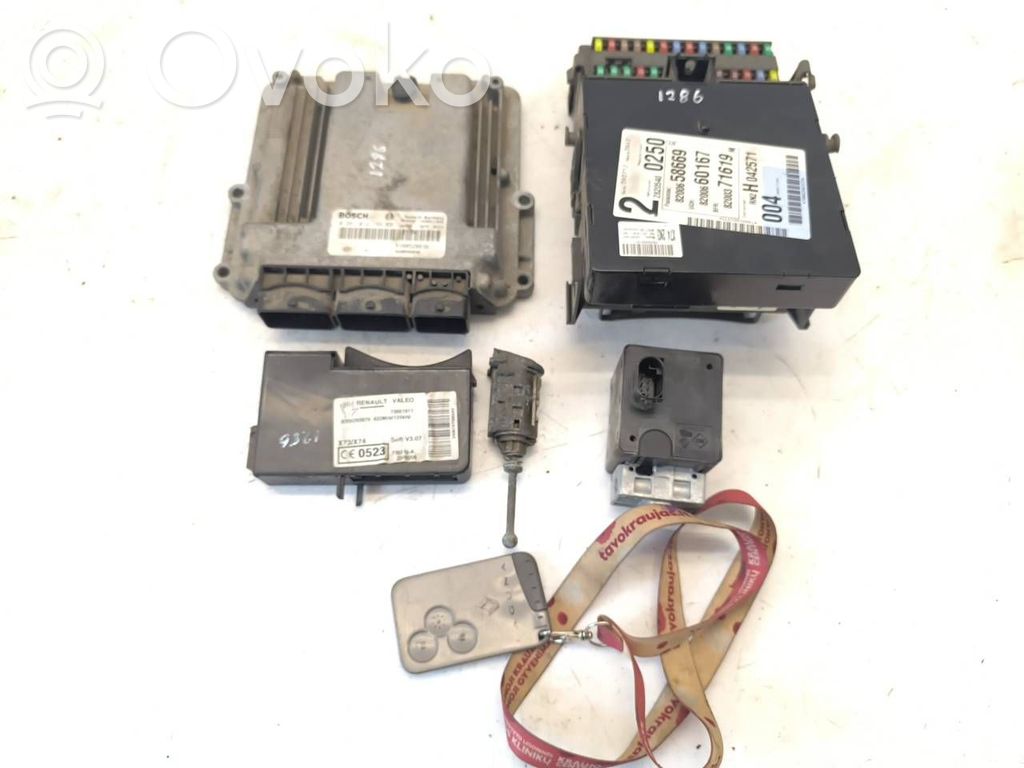 Renault Laguna II Engine ECU kit and lock set 