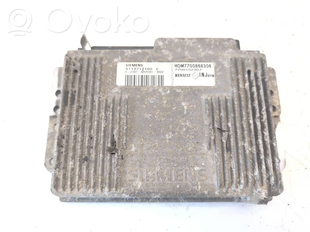 Sterownik / Moduł ECU   HOM7700868306,7700102307,S113717102C