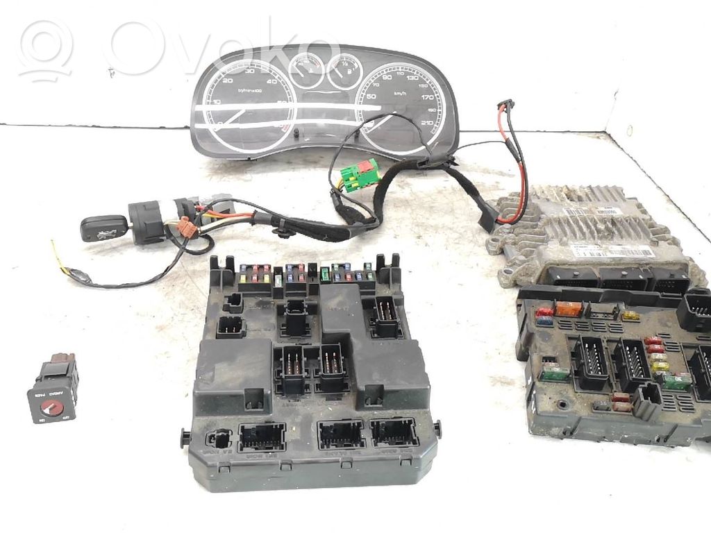 Peugeot 307 Engine ECU kit and lock set 