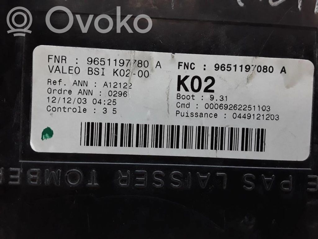 Peugeot 307 Fuse module 