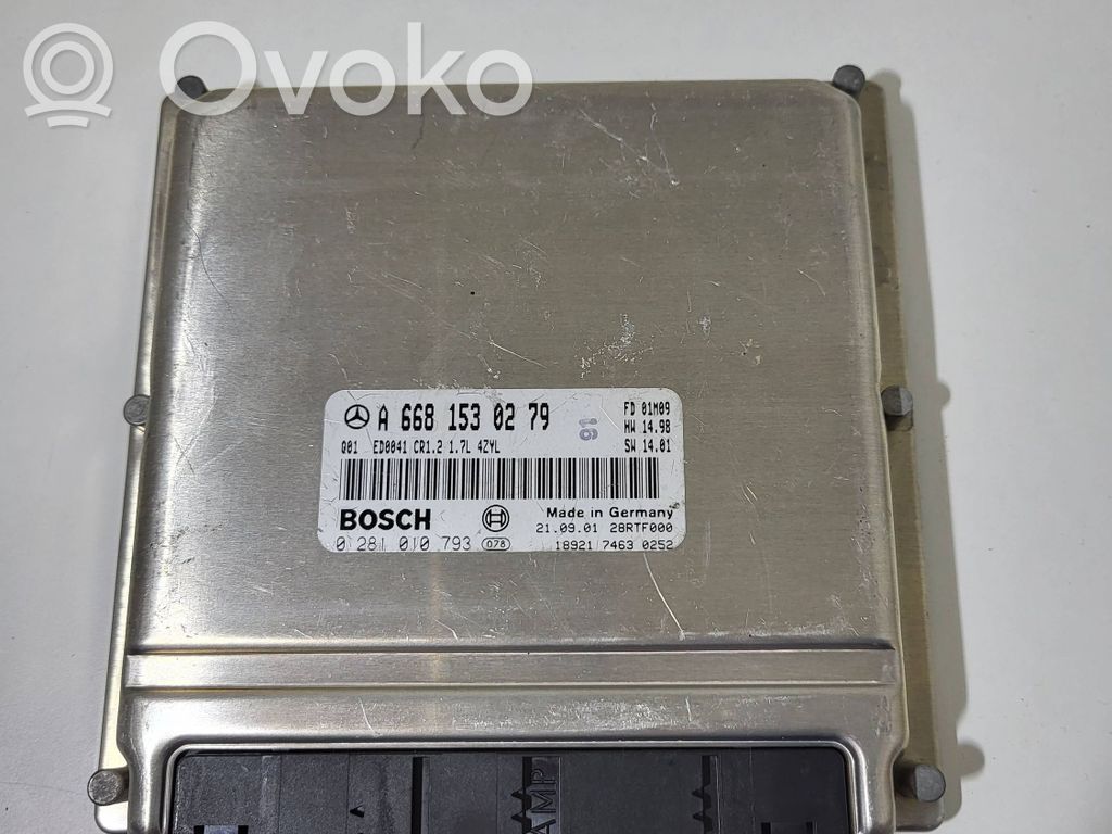 Mercedes-Benz A W168 Engine control unit/module 