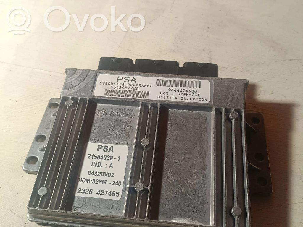 Citroen C5 Engine control unit/module 