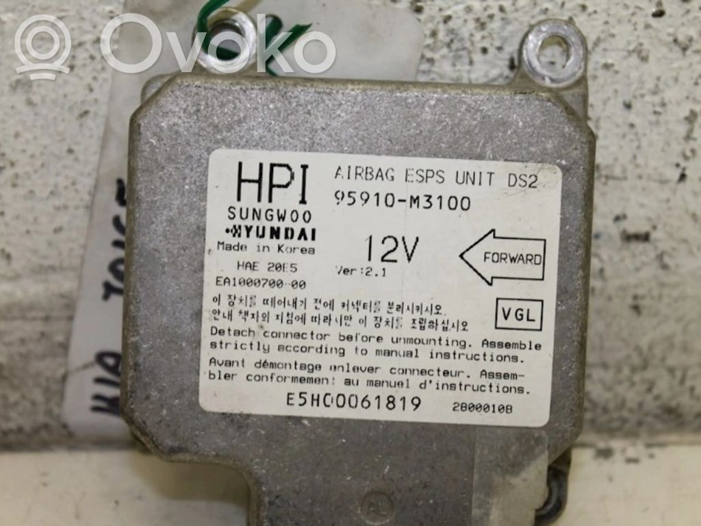 KIA Joice Unitate/modul de comandă airbaguri 