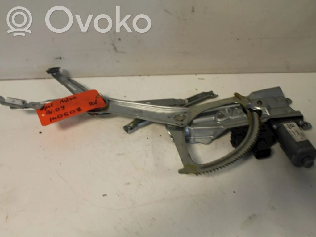 Opel Astra H Regulador manual de la ventanilla delantera 