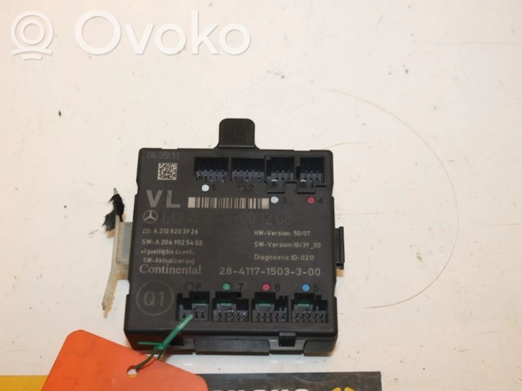 Mercedes-Benz C W204 Alte unități/module de control 