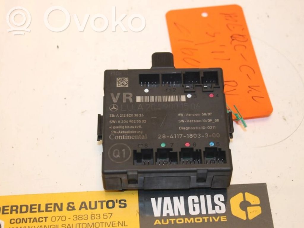 Mercedes-Benz C W204 Alte unități/module de control 
