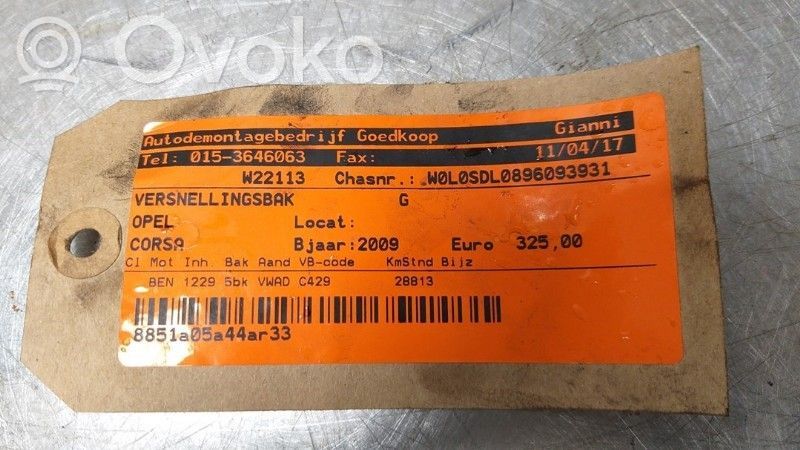 Boîte de vitesses manuelle à 5 vitesses   55562014,55562014