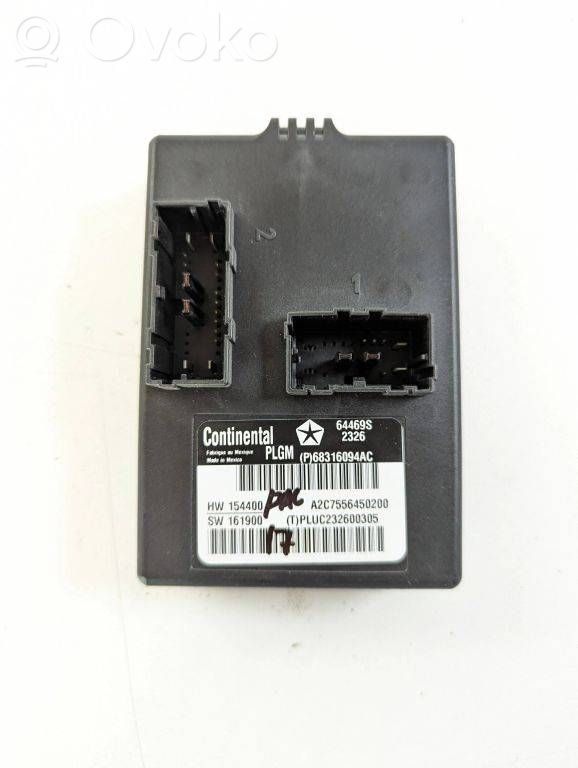 Steuergerät Heckklappe Kofferraumdeckel   68316094AC,A2C7556450200,PLUC232600305