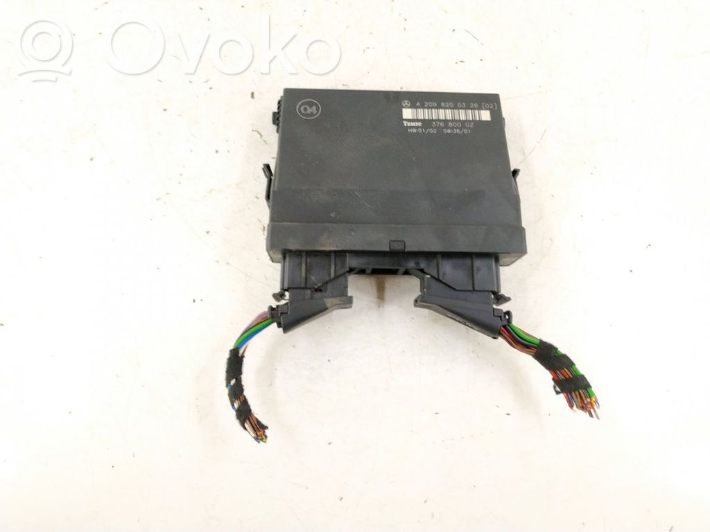 Mercedes-Benz CLK A209 C209 Module de contrôle carrosserie centrale 
