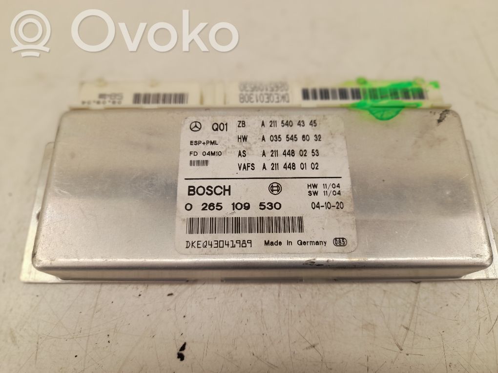 ESP (stability system) control unit   2115404345,0355456032,2114480102,2114480253,A0355456032,A2114480102,A2114480253,A2115404345