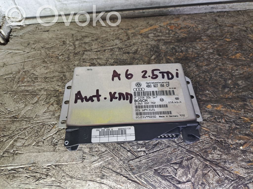 Gearbox control unit/module   4B0927156CF,0260002702