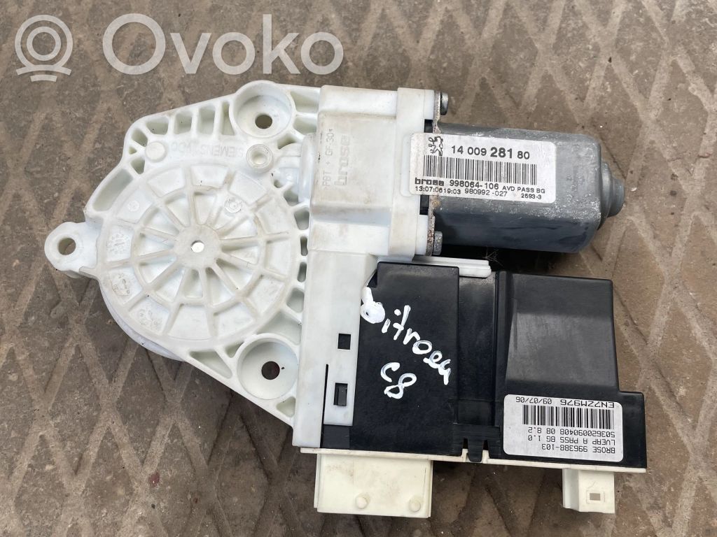 Citroen C5 Silnik regulatora szyby drzwi przednich 